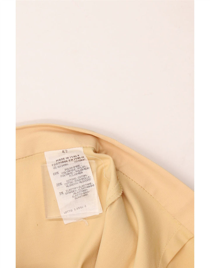 BENETTON Womens Mini Skirt IT 42 Medium W28 Beige Polyamide