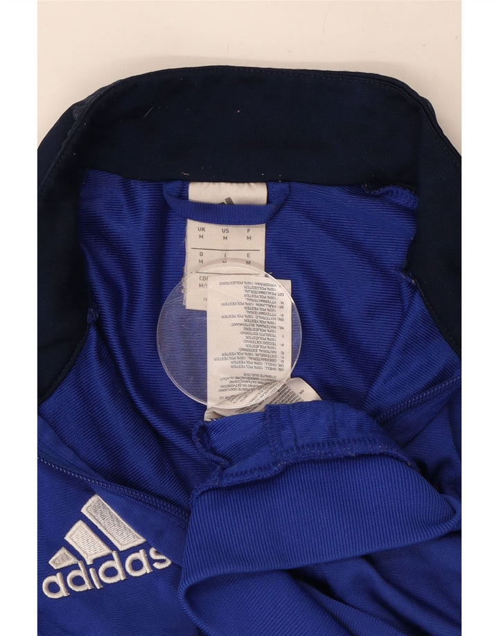 Adidas muška trenirka gornja jakna srednje plave boje od poliestera