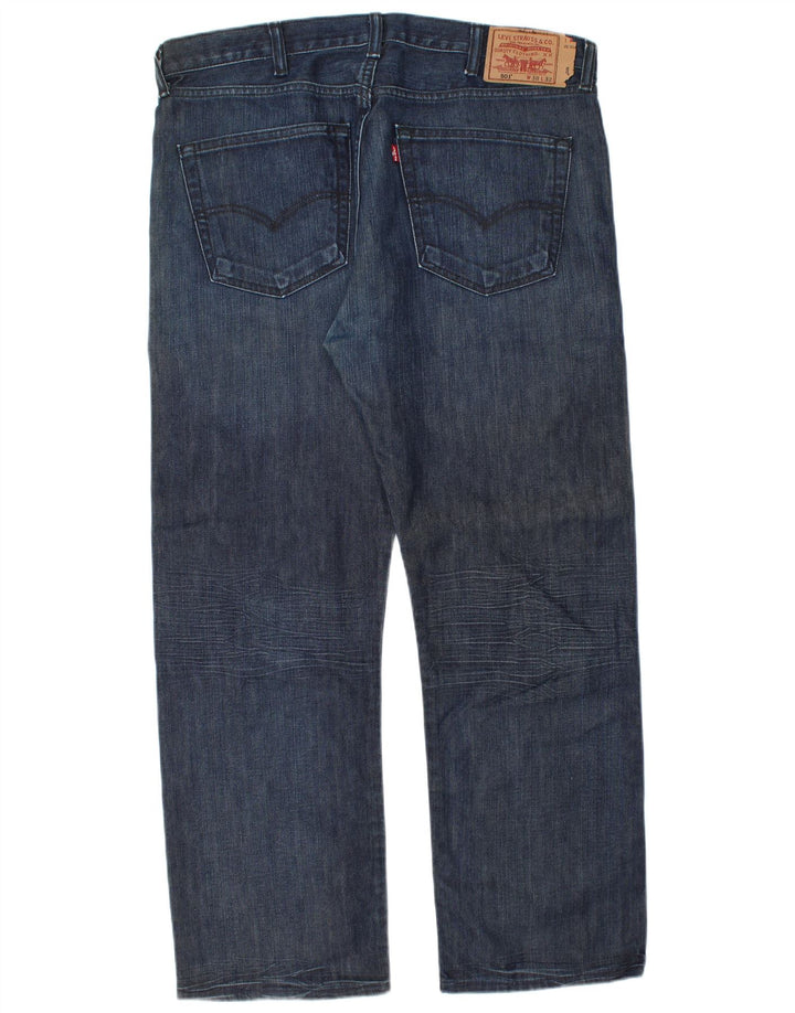 Levi's muške 501 ravne traperice W38 L30 tamnoplavi pamuk