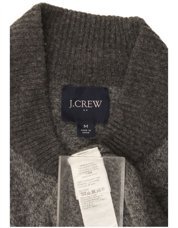 J. Crew muški kardigan pulover srednje sive boje od janjeće vune