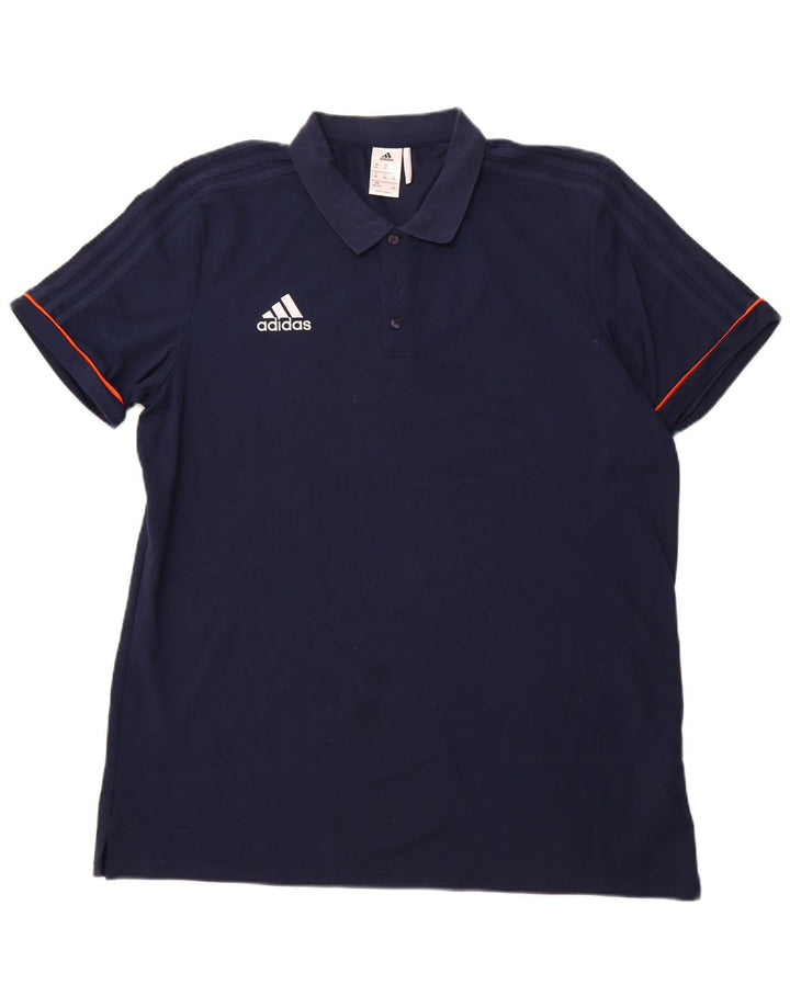 ADIDAS muška polo majica Climalite 2XL tamnoplavi pamuk