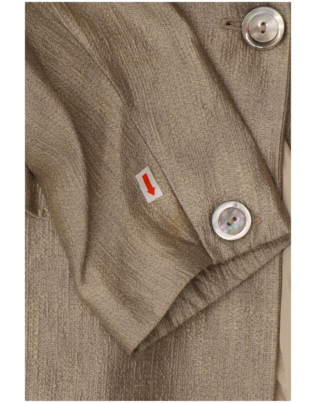 ESCADA Ženska jakna sa dugim dugim 1 gumbom EU 36 Mala zlatna