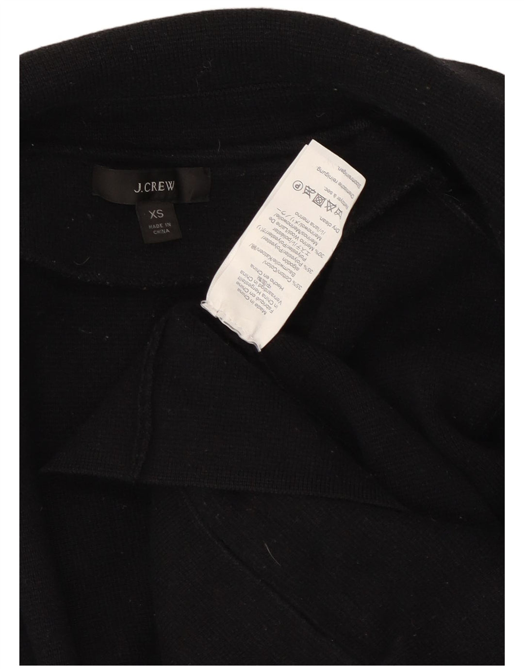 J. Crew ženska prekomjerna jakna s otvorenim sakoom s 3/4 rukava UK 6 XS tamnoplava