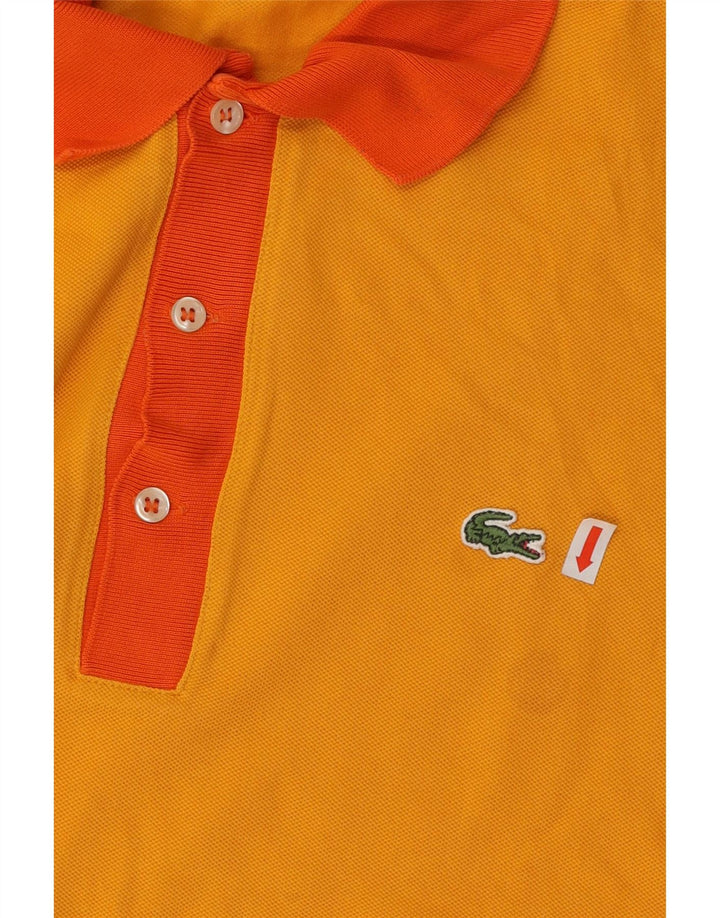 LACOSTE Mens Polo Shirt Size 4 Medium Orange Cotton Vintage Lacoste and Second-Hand Lacoste from Messina Hembry 