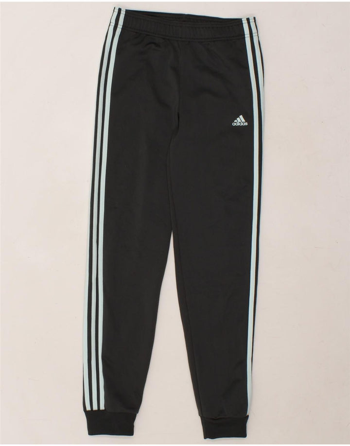 ADIDAS Boys Tracksuit Trousers Joggers 13-14 Years Grey Polyester Vintage Adidas and Second-Hand Adidas from Messina Hembry 