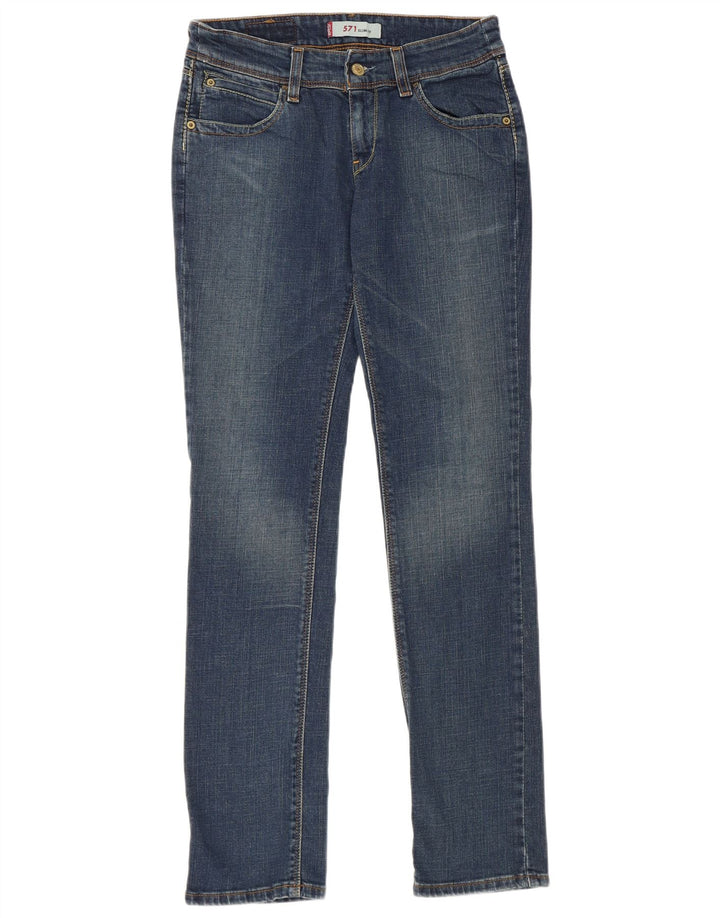Levi's ženske 571 uske traperice W30 L32 plavi pamuk