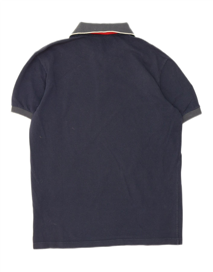 REFRIGIWEAR Mens Polo Shirt Large Navy Blue Cotton Vintage Refrigiwear and Second-Hand Refrigiwear from Messina Hembry 