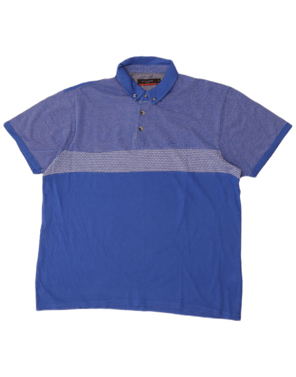 Pierre Cardin muška polo majica XL plavi pamuk u boji