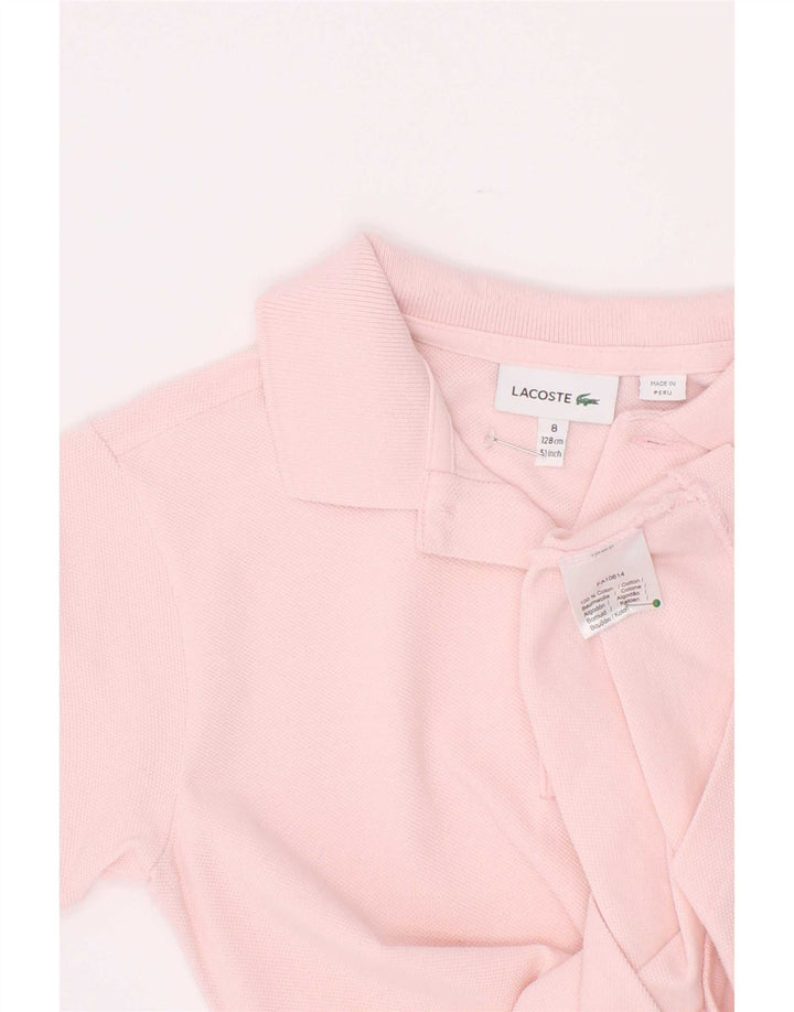 Lacoste polo majica za dječake 7-8 godina, ružičasti pamuk