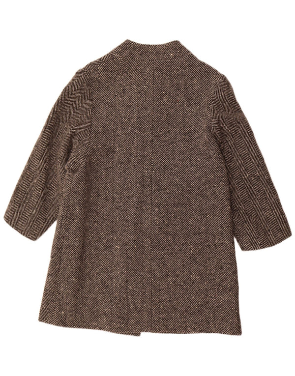 Vintage ženski kaput UK 14 Srednje siva riblja kost