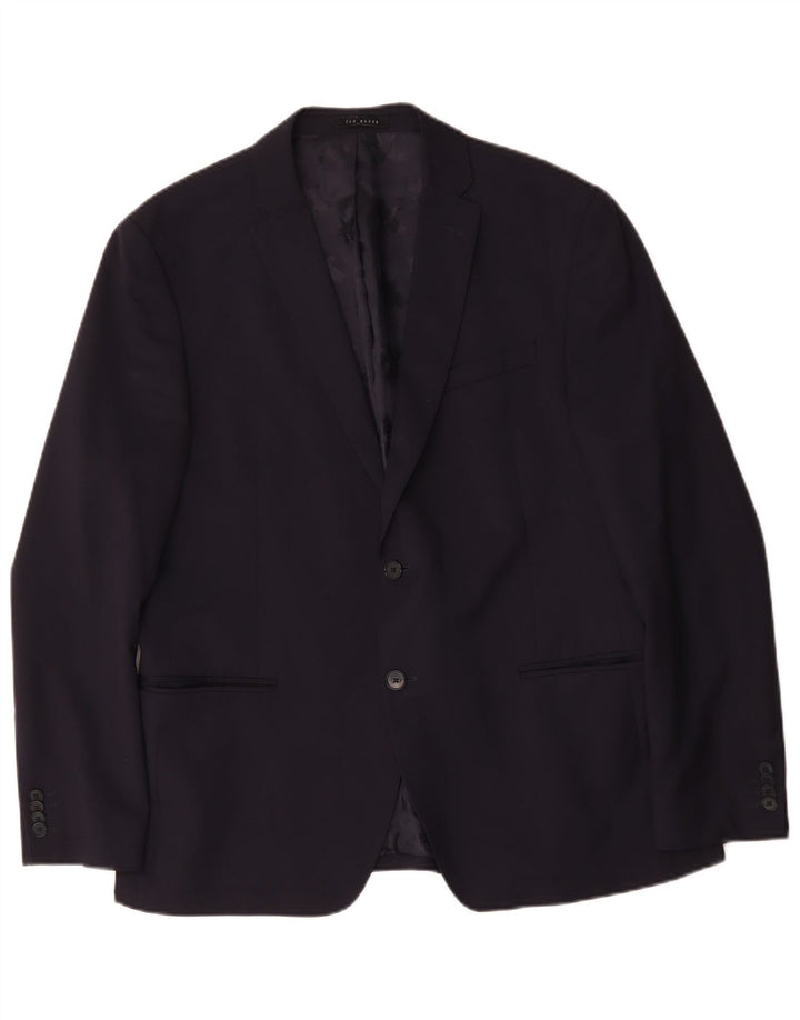 Ted Baker muška uska jakna sa 2 gumba UK 44 2XL tamnoplava vuna