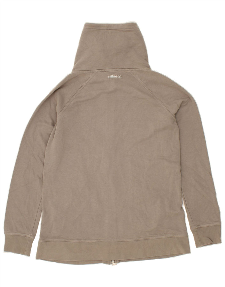 ELLESSE Womens Tracksuit Top Jacket UK 14 Medium Grey Cotton Vintage Ellesse and Second-Hand Ellesse from Messina Hembry 