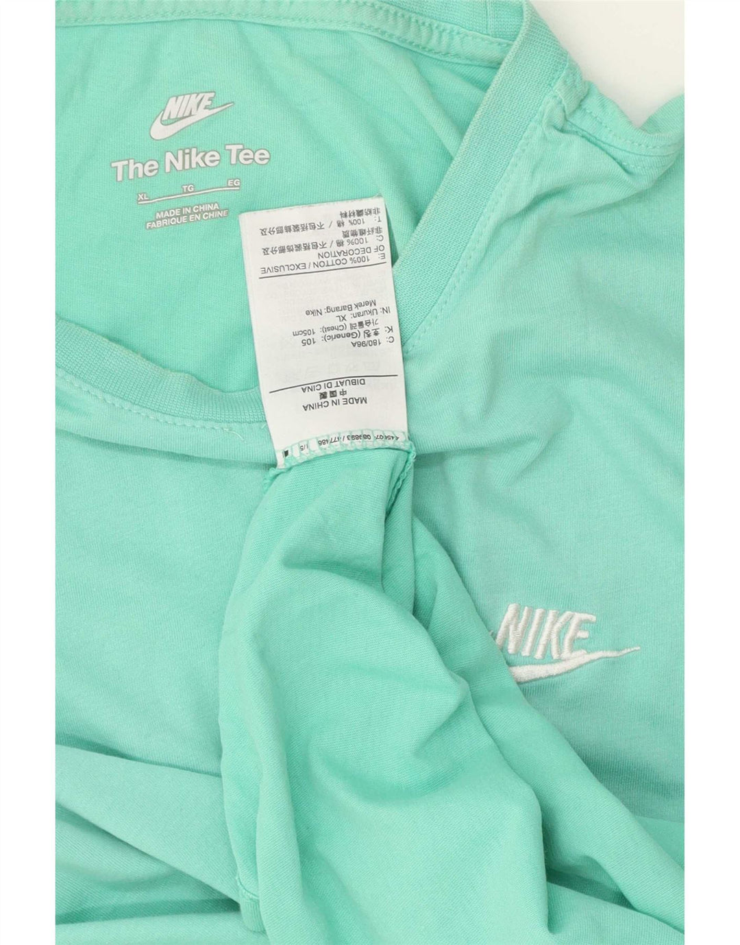 Nike muška majica kratkih rukava XL Tirkizni pamuk