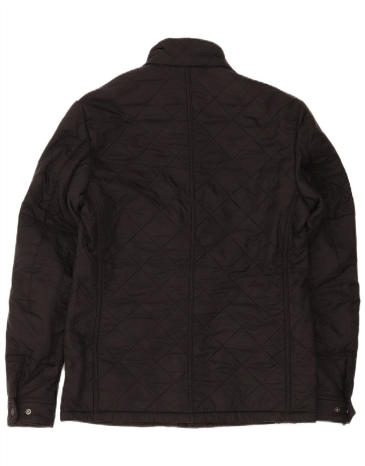 Barbour muška prošivena jakna UK 36 mali crni poliester