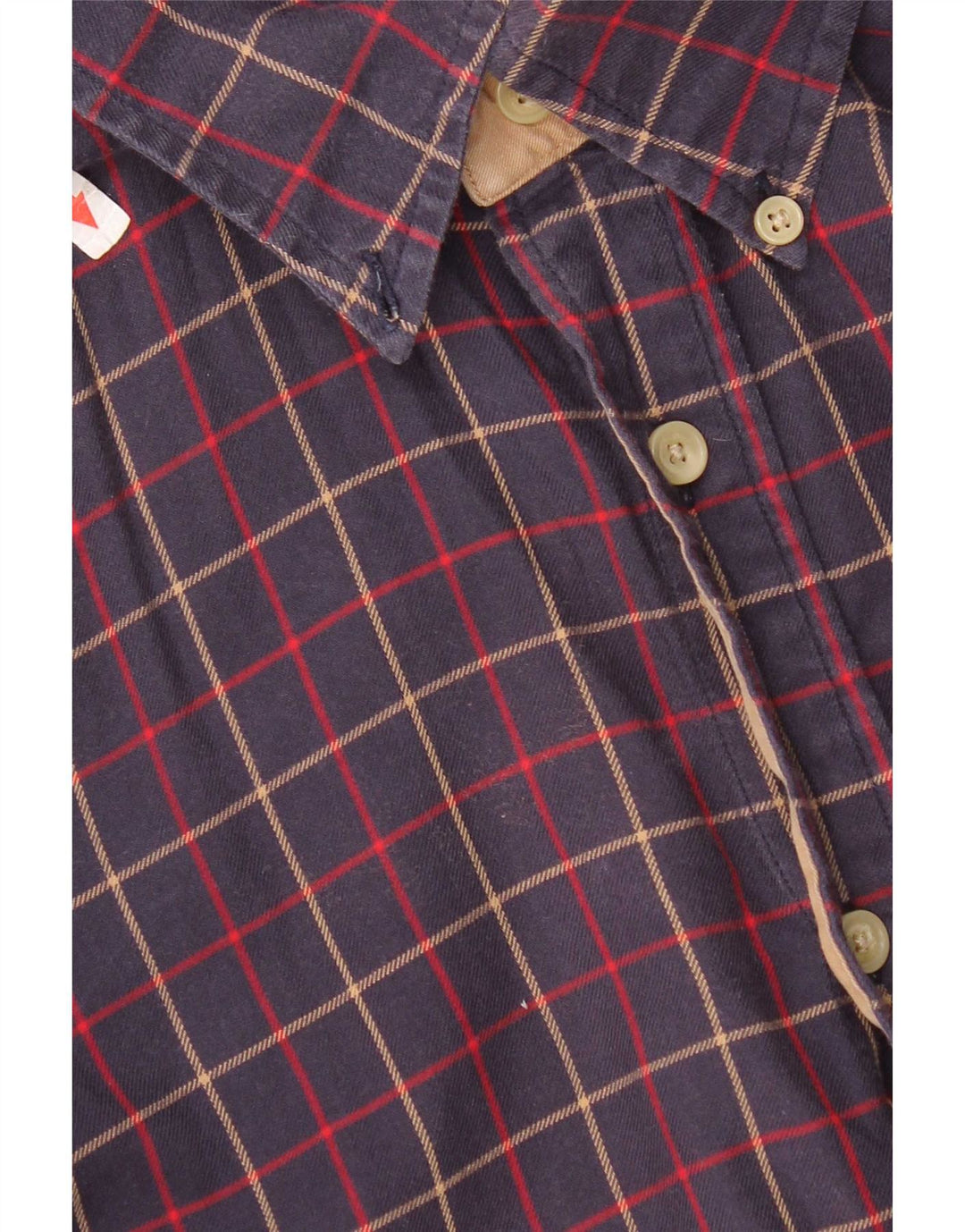 Tommy Hilfiger muška flanelska košulja mala tamnoplava karirana pamuk