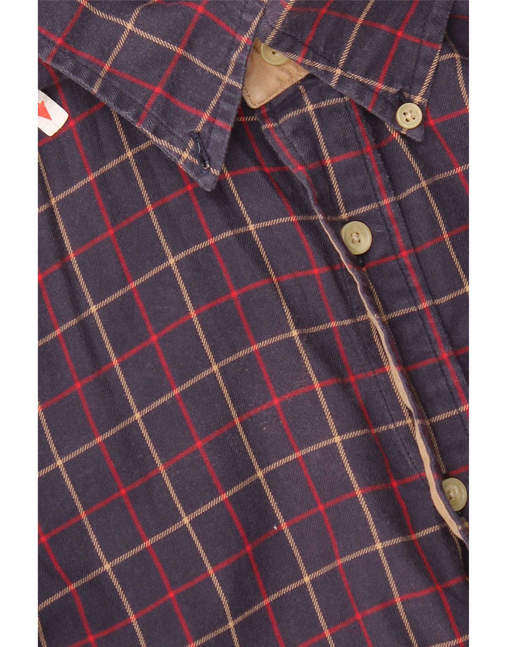 Tommy Hilfiger muška flanelska košulja mala tamnoplava karirana pamuk