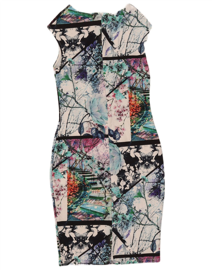 Lipsy Ženska grafička haljina do kroja UK 10 Mali raznobojni poliester