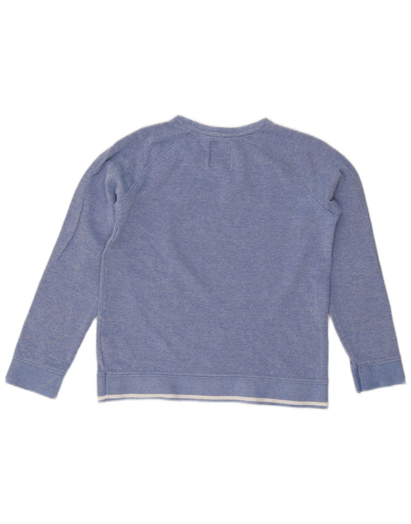 Crew Clothing Dječački džemper s ovratnikom 9-10 godina, plavi pamuk s pjegama