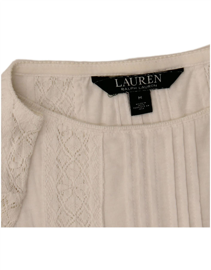 Gornji dio ženske bluze Ralph Lauren UK 14 srednje bijele boje