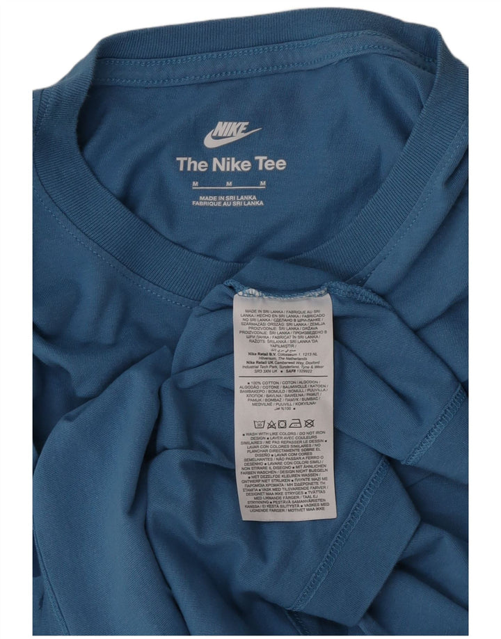 Nike muška majica s grafičkim motivima srednje plavi pamuk