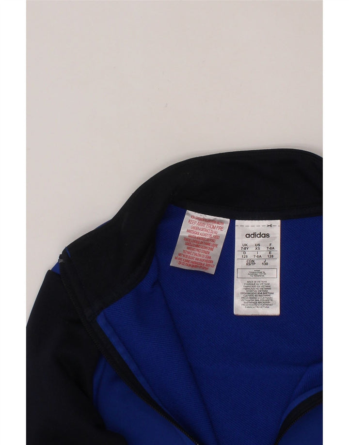 Gornja jakna trenirke ADIDAS za dječake 7-8 godina plave boje