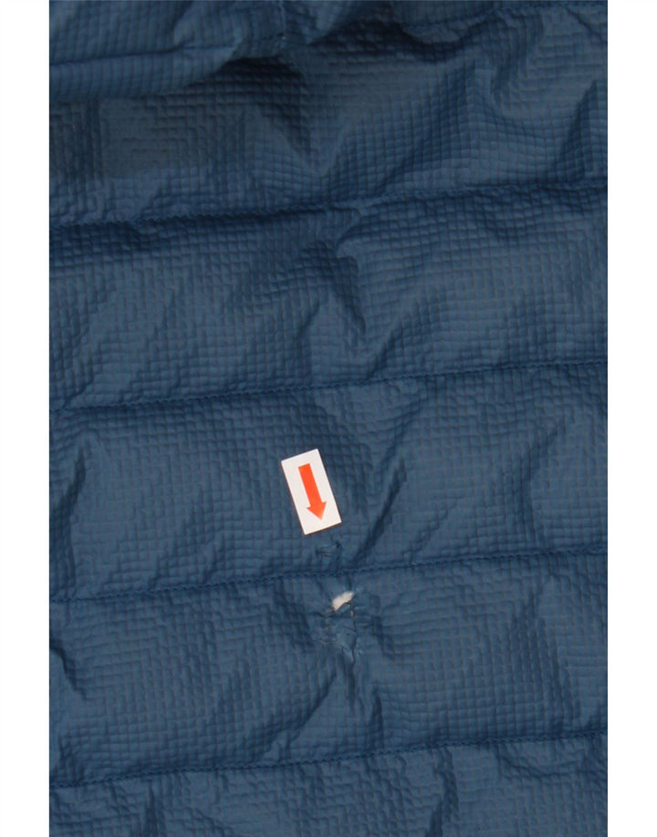 Adidas ženska podstavljena jakna s kapuljačom UK 14 srednje plavi najlon