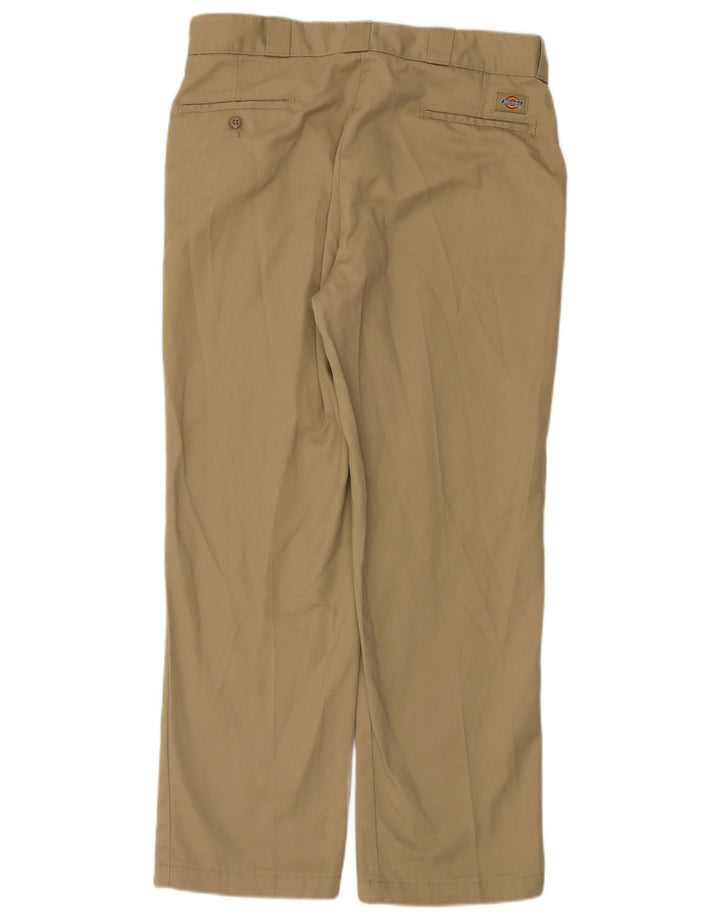 Dickies muške ravne chino hlače W36 L30 bež poliester
