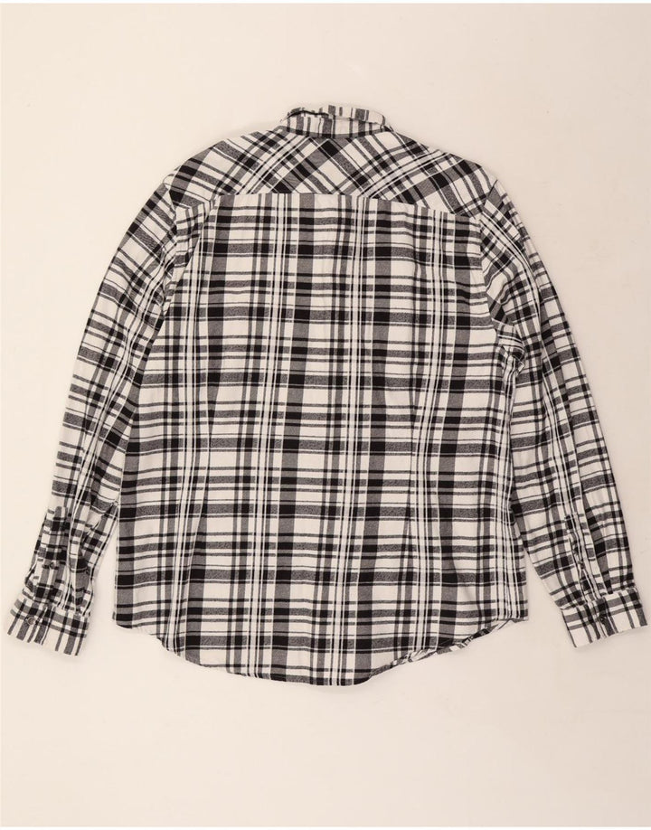 GUESS Muška uska vojna flanelska košulja 2XL crni karirani pamuk