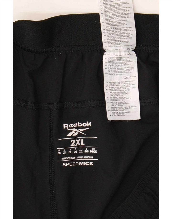 Reebok muške sportske kratke hlače Speedwick 2XL crni poliester