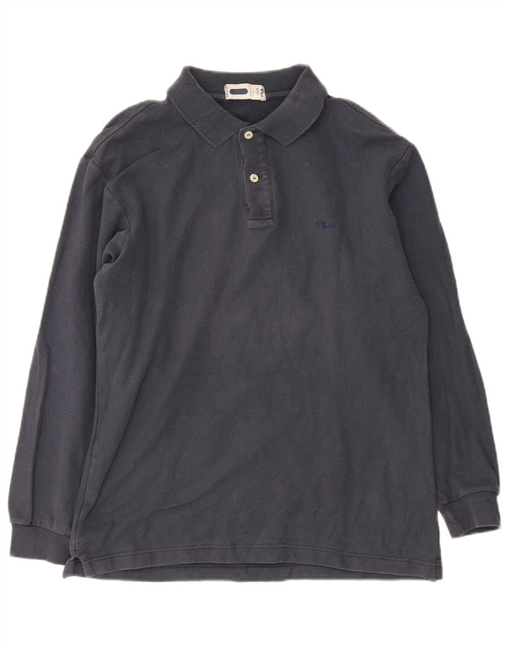 Fila muška polo majica dugih rukava IT 46 Mala tamnoplava