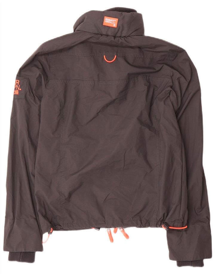 Superdry ženska prevelika bomber jakna UK 6 XS sivi najlon
