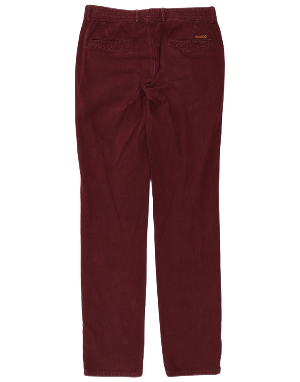 MASSIMO DUTTI Muške uske chino hlače EU 40 Srednje W31 L33 Bordo