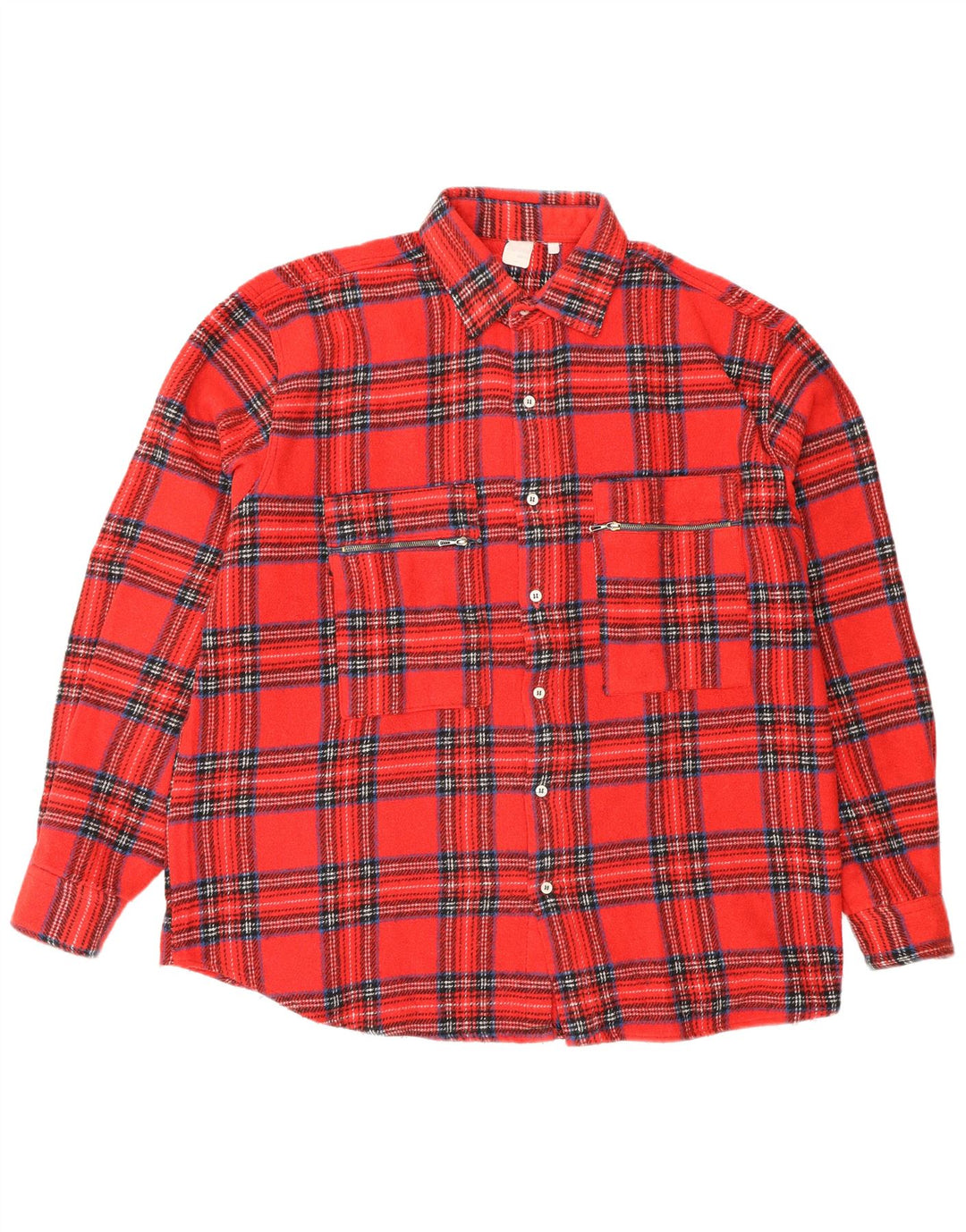 Vintage muška flanelska košulja, veliki crveni karirani