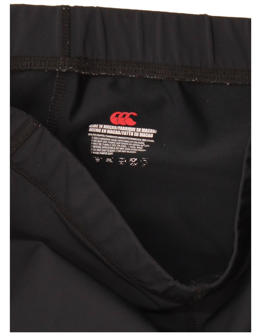 CANTERBURY Muške kompresijske sportske kratke hlače Srednji crni najlon