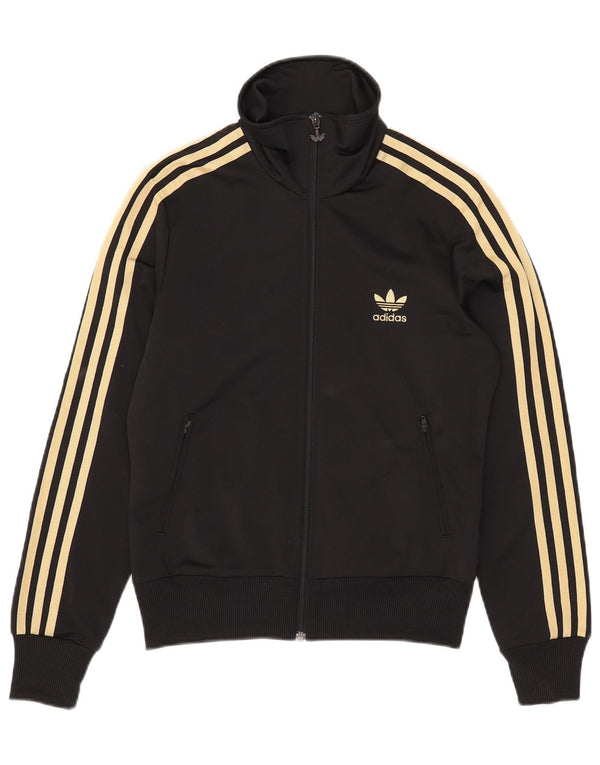 Adidas ženska gornja jakna trenirke s grafičkim motivima UK 14 srednji crni poliester