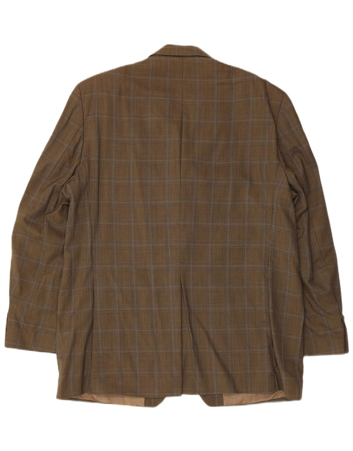 Chaps Ralph Lauren muška jakna sa 3 gumba UK 40 veliki kaki karirani