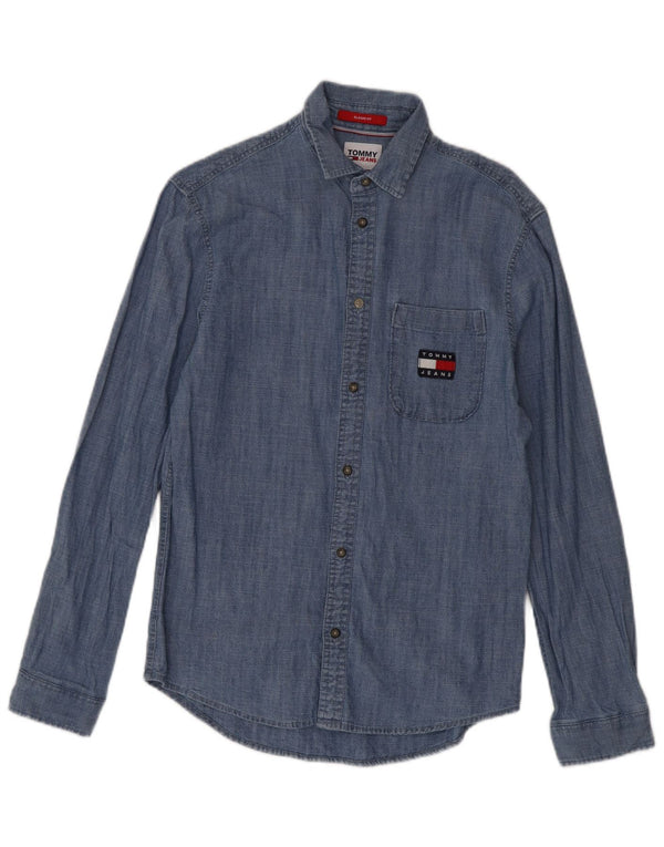 Tommy Hilfiger muška klasična košulja XS plavi pamuk