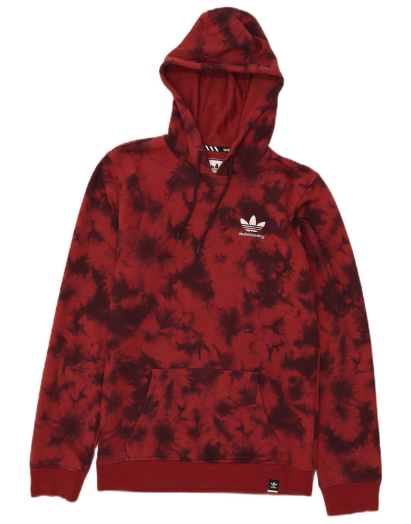 Adidas muška majica s kapuljačom Climalite XS Red Tie Dye pamuk
