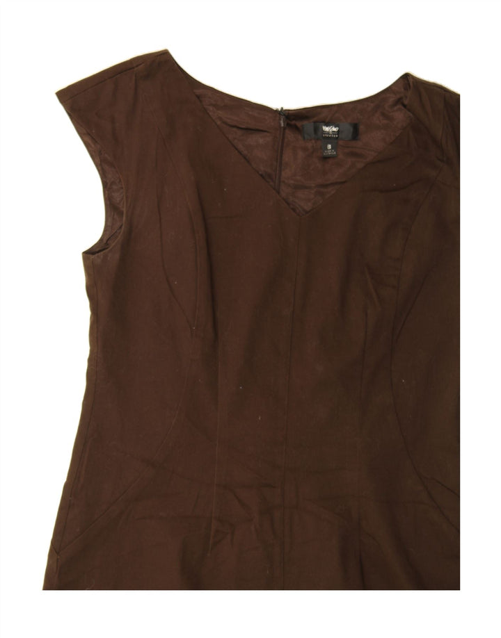 MOSSIMO Womens Sleeveless Sheath Dress US 8 Medium Brown Vintage Mossimo and Second-Hand Mossimo from Messina Hembry 