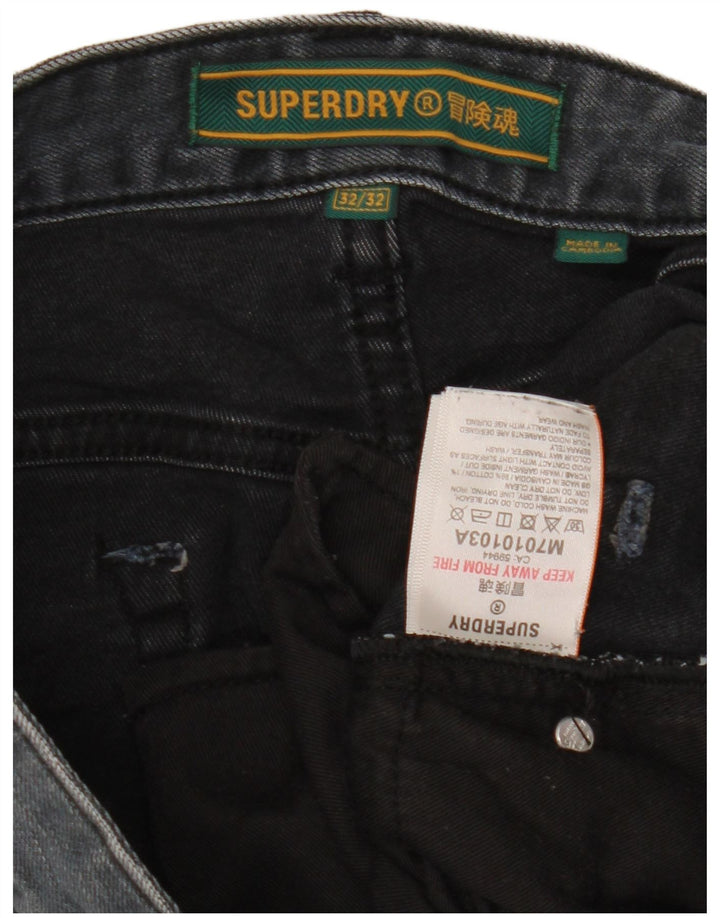 Superdry muške uske traperice W32 L32 Sivi pamuk