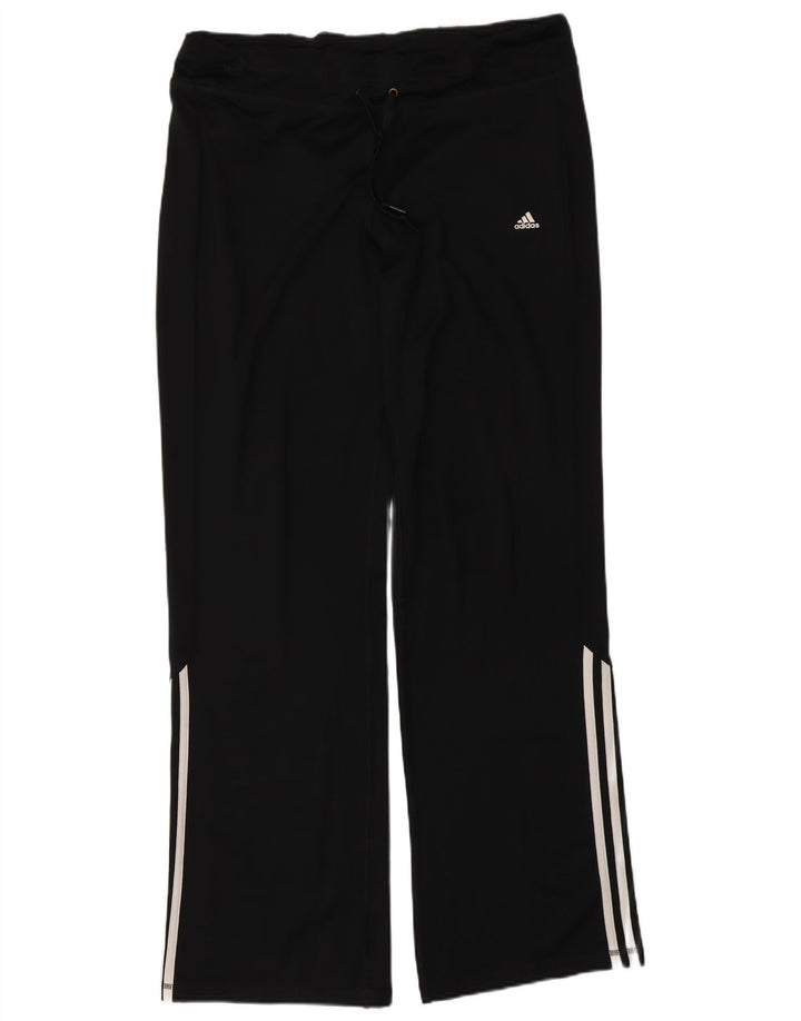 Adidas ženske hlače za trenirku Climalite UK 16/18 velike crne poliesterske