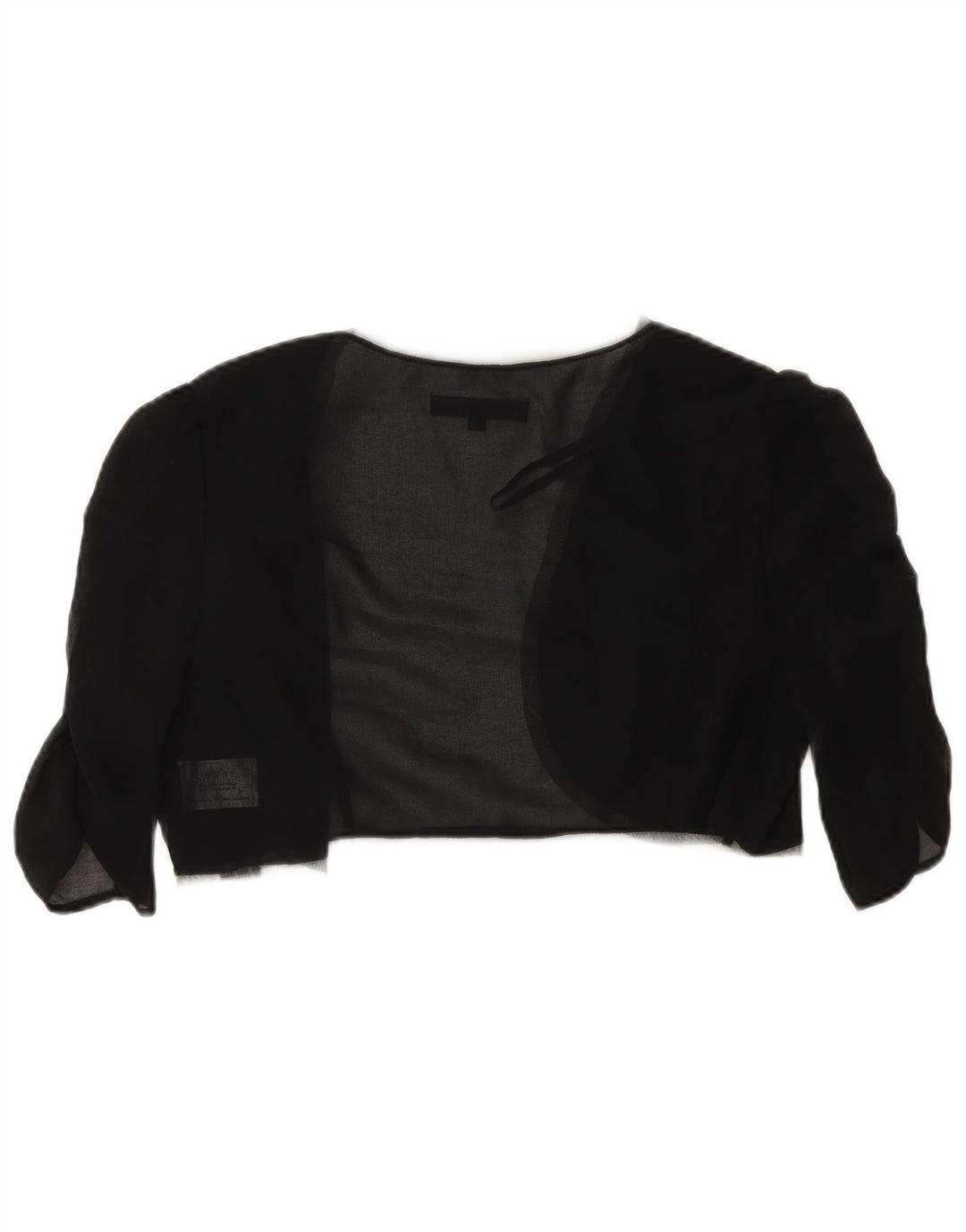 Coast ženska prozirna majica s bolero 3/4 rukava UK 14 Srednji crni poliester