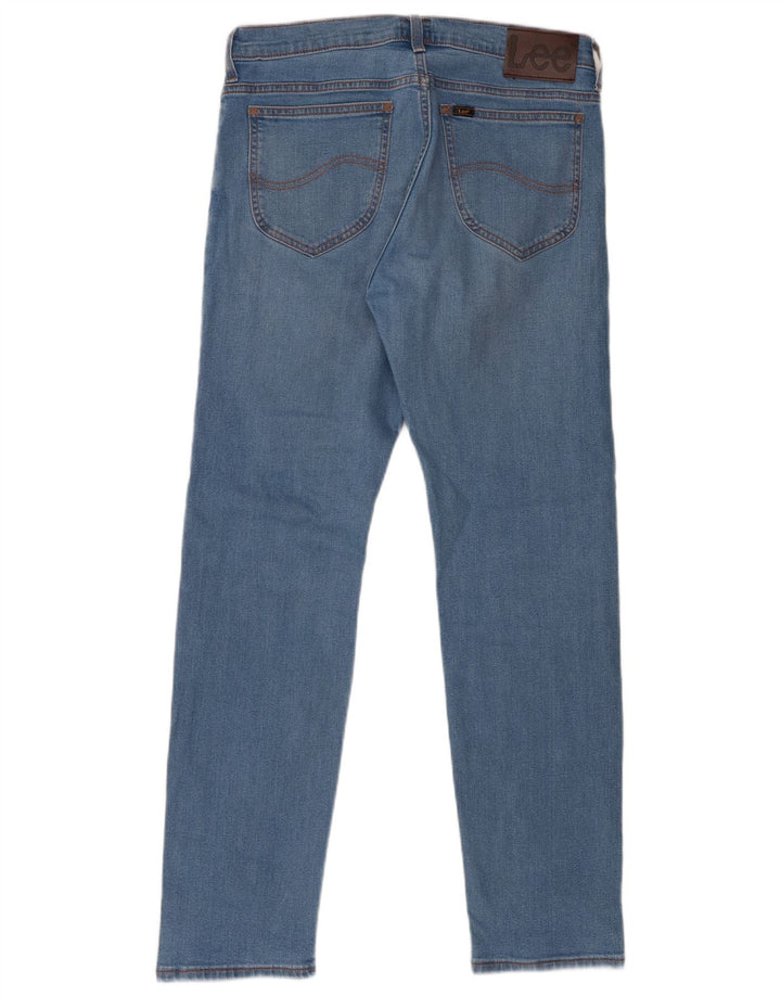 LEE Mens Rider Slim Jeans W31 L32 Blue Cotton