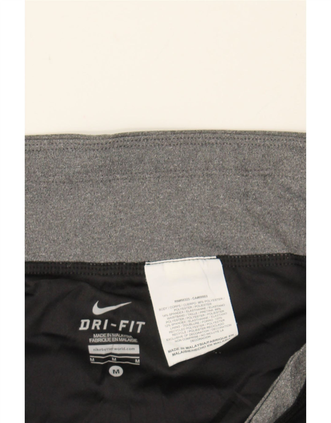 NIKE Ženske Dri Fit Sportske kratke hlače UK 14 Srednji crni poliester