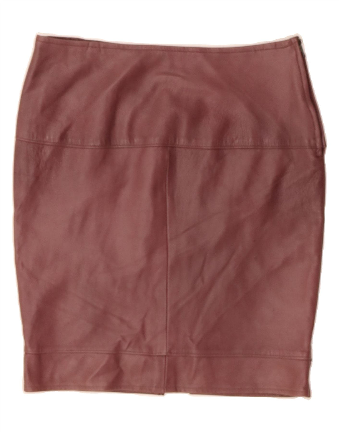VINTAGE Womens Leather Skirt W28 Medium  Burgundy Vintage Vintage and Second-Hand Vintage from Messina Hembry 