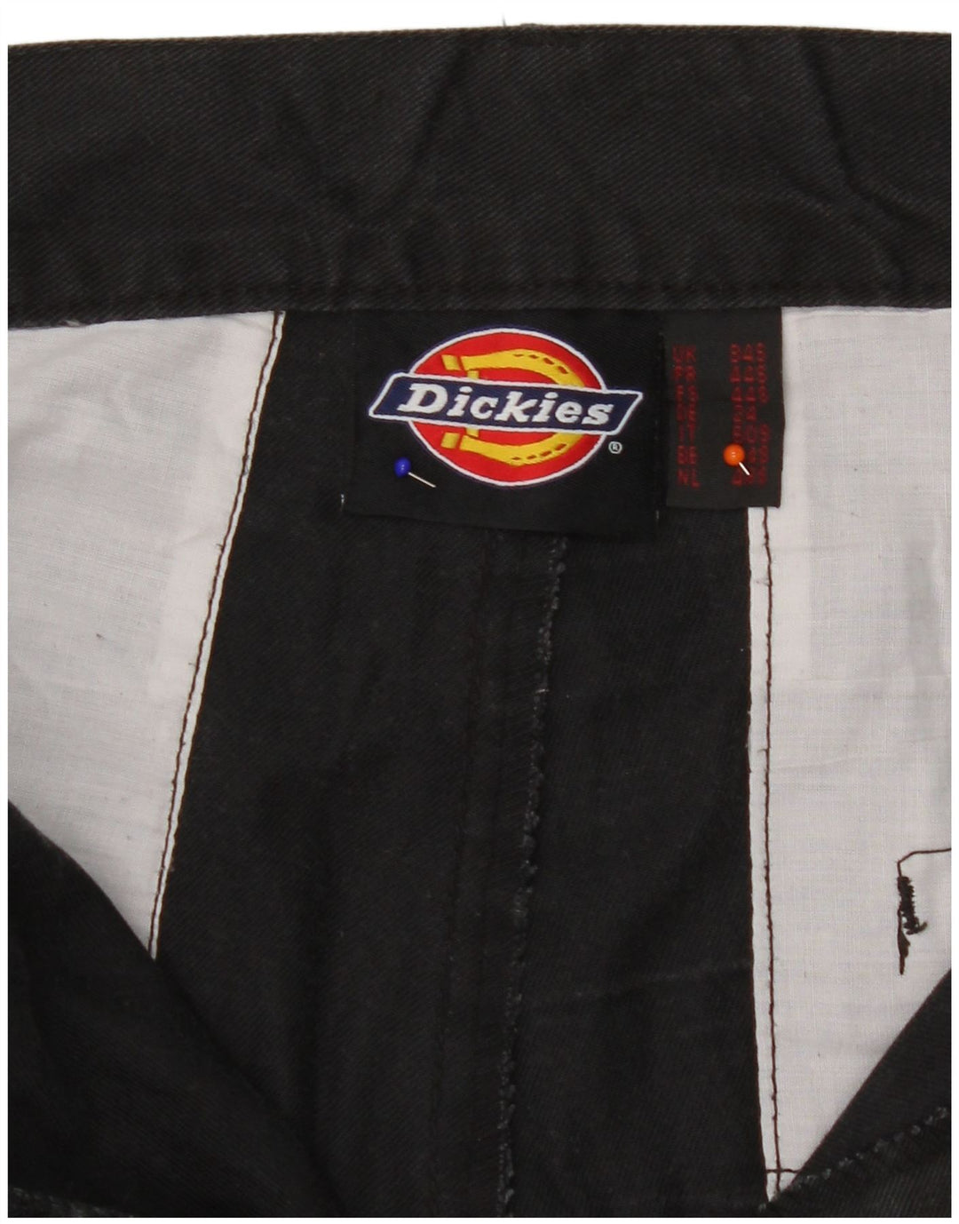 Dickies muške ravne kargo hlače W34 L29 crni poliester