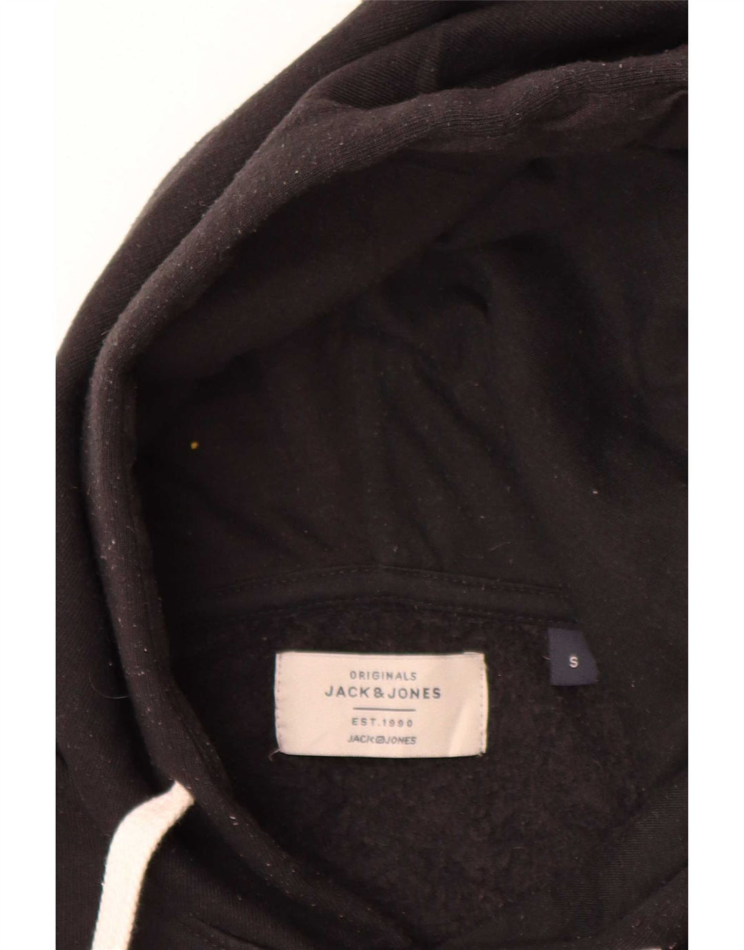 Jack & Jones muška majica s kapuljačom mala crna od poliestera