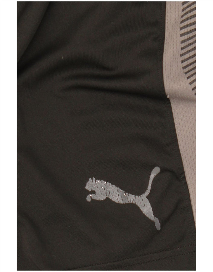 PUMA muške grafičke sportske kratke hlače srednje crne boje