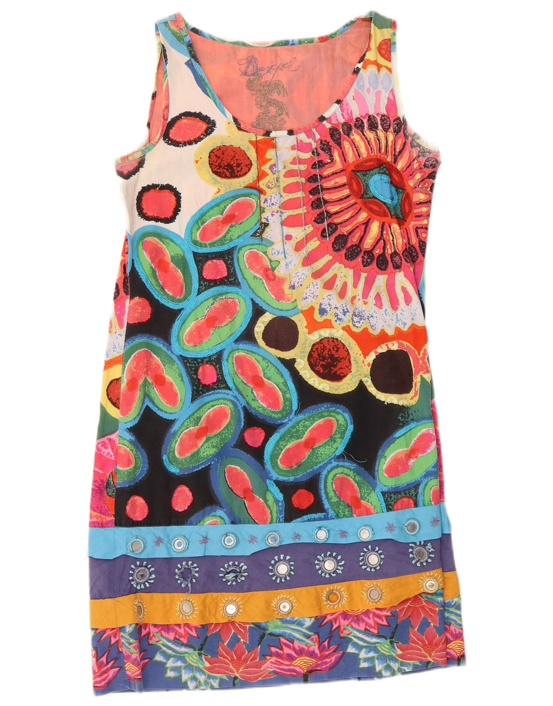 Desigual ženska grafička svestrana haljina EU 40 srednje raznobojna cvjetna
