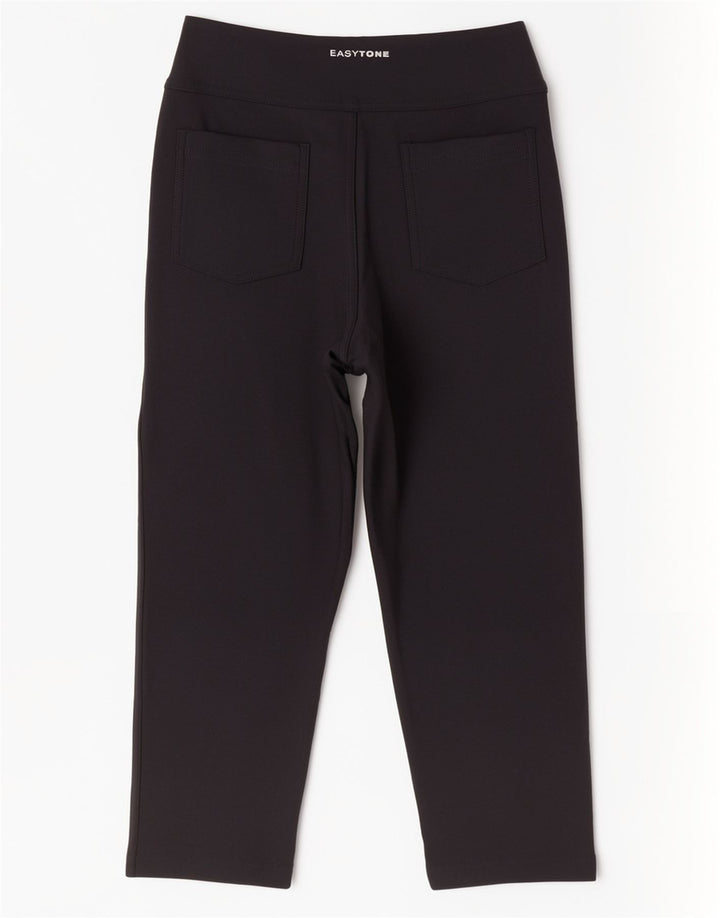 Reebok Ženske Capri Trenirke Hlače UK 12 srednje crne